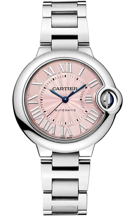 cartier ballon bleu pink dial 33 m|cartier ballon bleu price.